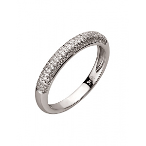 Золота каблучка з діамантами (01-200633415) фотографія