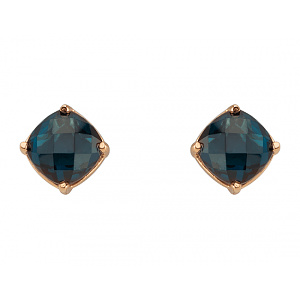 Золотые серьги с фианитом (цирконием куб.) (01-200851715) фотография