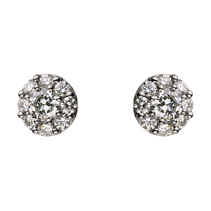 Золоті сережки з діамантами (2б_с-119) фотографія