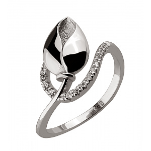 Золота каблучка з фіанітами (2б_к-224) картинка Золота каблучка з фіанітами (2б_к-224) фотографія