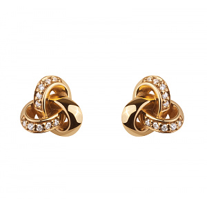 Золотые серьги с бриллиантами (1б_с-074) фотография