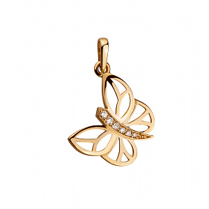 Золотой кулон с бриллиантами (1б_п-061) фотография