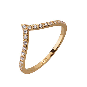 Золотое кольцо с бриллиантами (1б_к-230) фотография