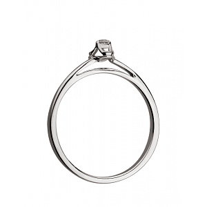 Золота каблучка з діамантом (01-18989616) фотографія