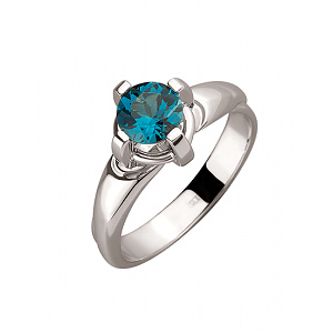 Золотое кольцо с топазом (01-200130016) фотография