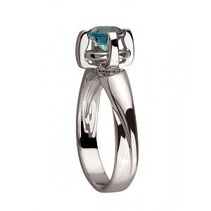 Золотое кольцо с топазом (01-200130016) фотография