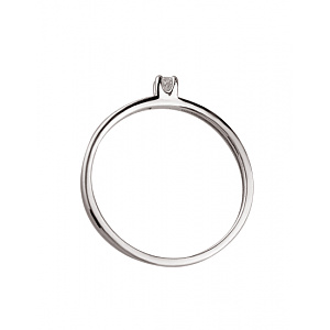 Золота каблучка з діамантом (01-200358716) фотографія