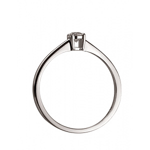 Золота каблучка з діамантом (01-200374216) фотографія