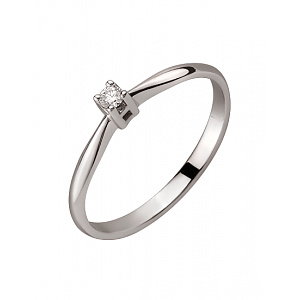 Золота каблучка з діамантом (01-200449116) фотографія