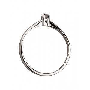 Золота каблучка з діамантом (01-200449116) фотографія