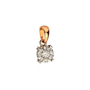 Золотой кулон с бриллиантами (01-200575916) фотография