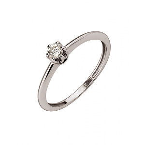 Золотое кольцо с бриллиантом (01-200590016) фотография