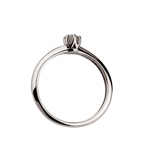 Золотое кольцо с бриллиантом (01-200590016) фотография