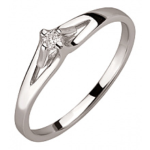 Золотое кольцо с бриллиантом (01-200603016)