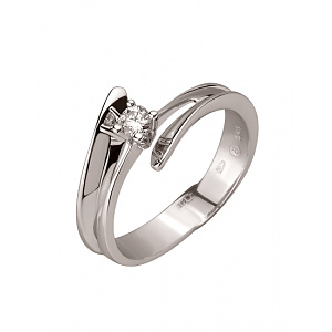 Золотое кольцо с бриллиантом (01-200749316) фотография