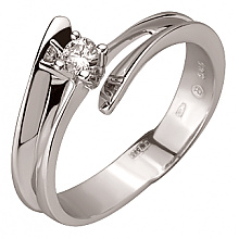 Золотое кольцо с бриллиантом (01-200749316)