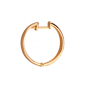 Золоті сережки з фіанітом (цирконієм куб.) (01-200766216) фотографія