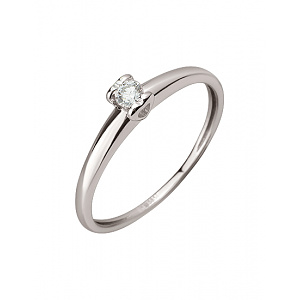 Золотое кольцо с бриллиантом (01-200785616) фотография