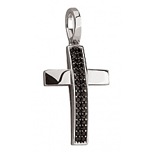 Золотой крестик с фианитом (цирконием куб.) (01-200838316)