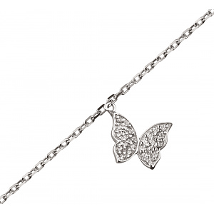 Золотий браслет з фіанітом (3б038/01б) фотографія