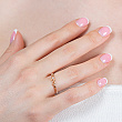 Золота каблучка з фіанітами 1б_к-317 фотографія 3