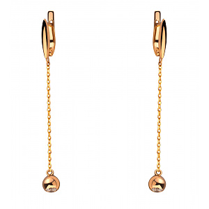 Золотые серьги  (1с126/01б) фотография