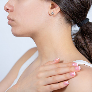 Золотые серьги с фианитами (2б_с-071) фотография