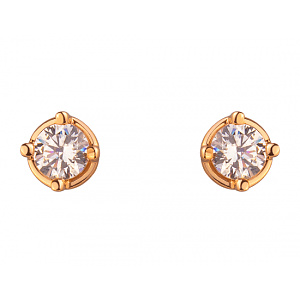 Золотые серьги с цирконием куб. (01-200041317) картинка Золотые серьги с цирконием куб. (01-200041317) фотография