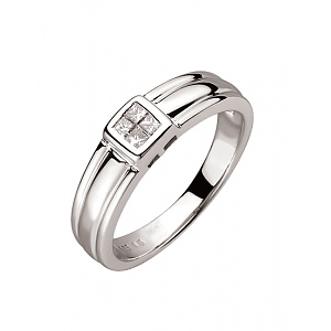 Золотое кольцо с бриллиантами (01-200383717) фотография