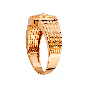 Золотое кольцо с бриллиантом (01-200449117) фотография