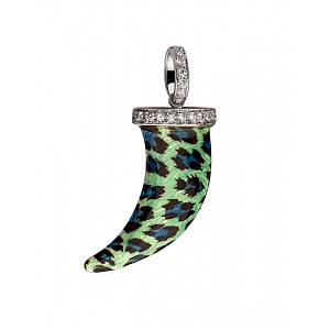 Золотой  кулон с бриллиантами  и  емаль (01-200481117) фотография