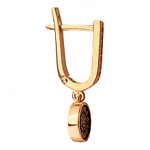 Золоті сережки з цирконієм куб. (01-200566917)