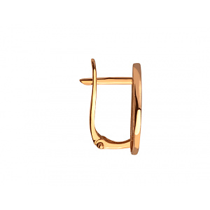 Золотые серьги с фианитом (цирконием куб.) (01-200805917) фотография