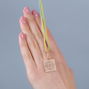 Золотой кулон «Здоров'я» (1б_п-241) фотография