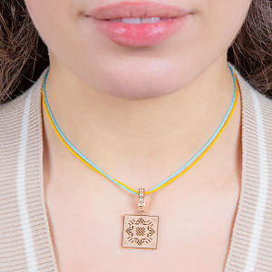 Золотой кулон «Здоров'я» (1б_п-241) фотография