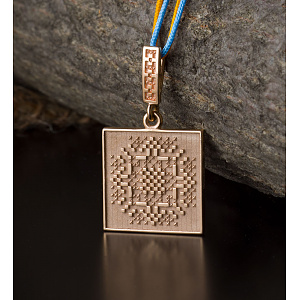 Золотой кулон «Здоров'я» (1б_п-241) фотография