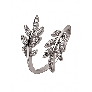 Золота каблучка з цирконієм куб. (01-200358718) фотографія