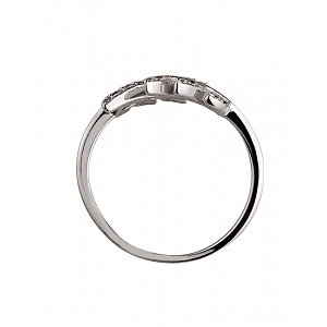 Золота каблучка з цирконієм куб. (01-200358718) фотографія