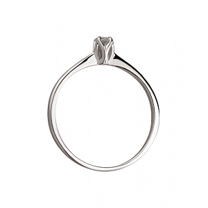 Золота каблучка з діамантом (01-200413818) фотографія