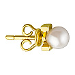Золотые серьги с жемчугом 01-200466018 фотография 2
