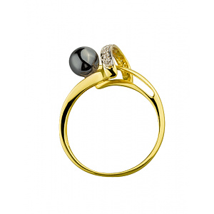 Золотое кольцо с бриллиантами (01-200547218) фотография