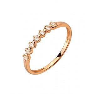 Золотое кольцо с бриллиантами (01-200569618) фотография