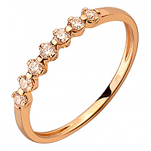 Золотое кольцо с бриллиантами (01-200569618)