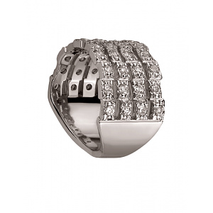 Золота каблучка з цирконієм куб. (01-200575918) фотографія