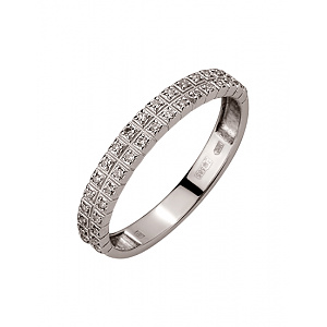 Золота каблучка з діамантами (01-200581618) фотографія