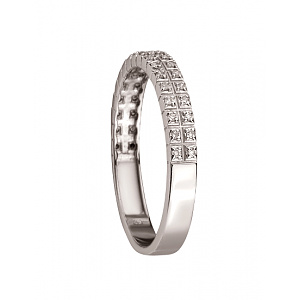 Золота каблучка з діамантами (01-200581618) фотографія