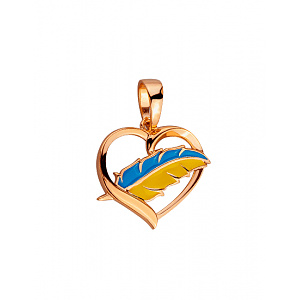 Золотой кулон с емаль (01-200616918) фотография