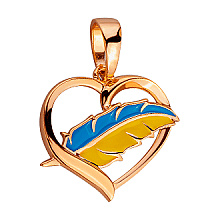 Золотий кулон з емаль (01-200616918)