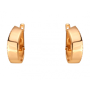 Золоті сережки з фіанітом (цирконієм куб.) (01-200766218) фотографія