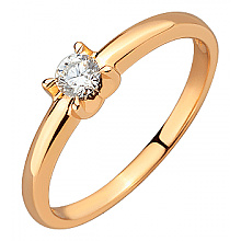 Золота каблучка з діамантом (01-200841818)